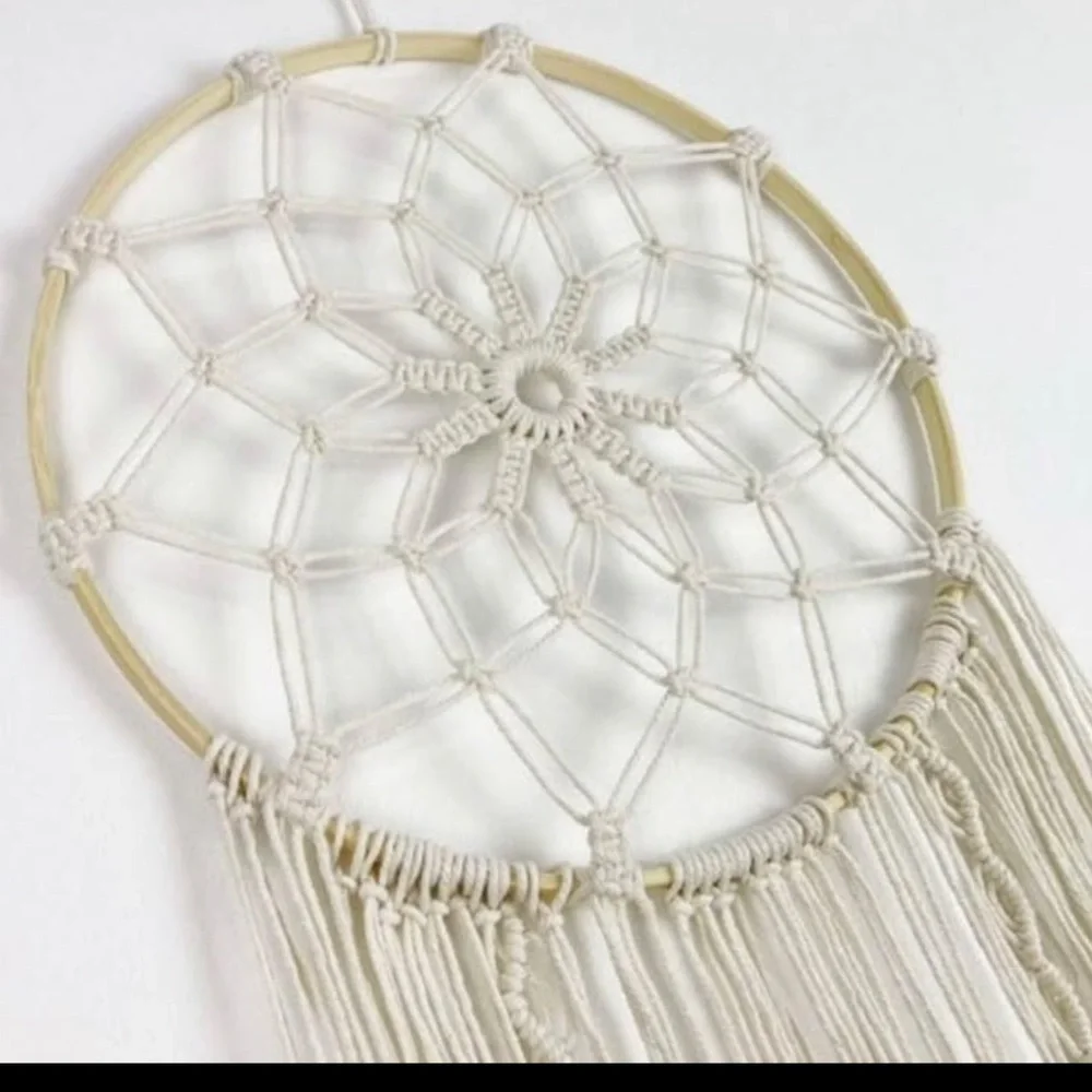 Elegant Cream Dreamcatcher Wall Decor